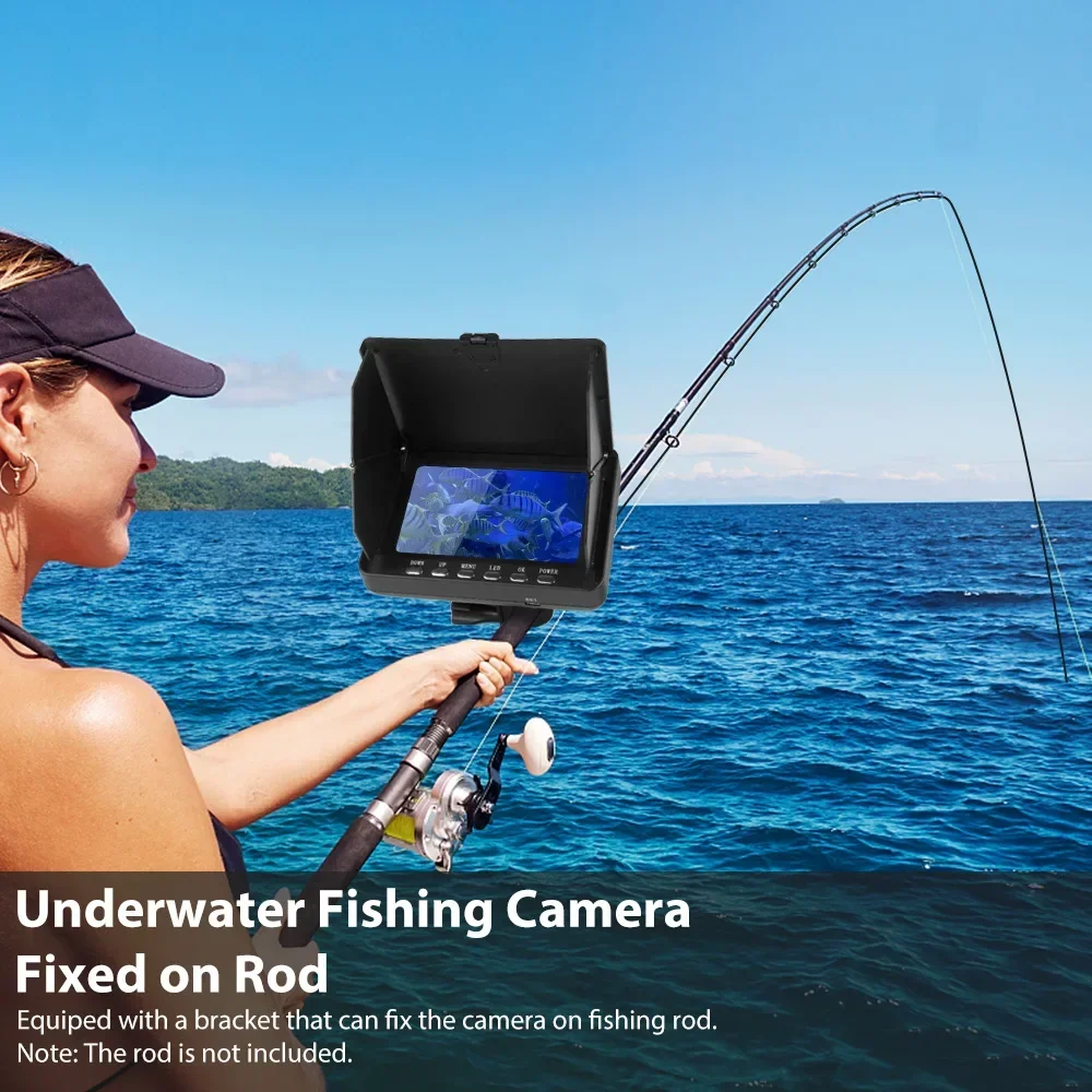 Fishing Camera - 魚群探知機 5.0 インチ Lcd ディスプレイ水中釣りカメラ IP68
