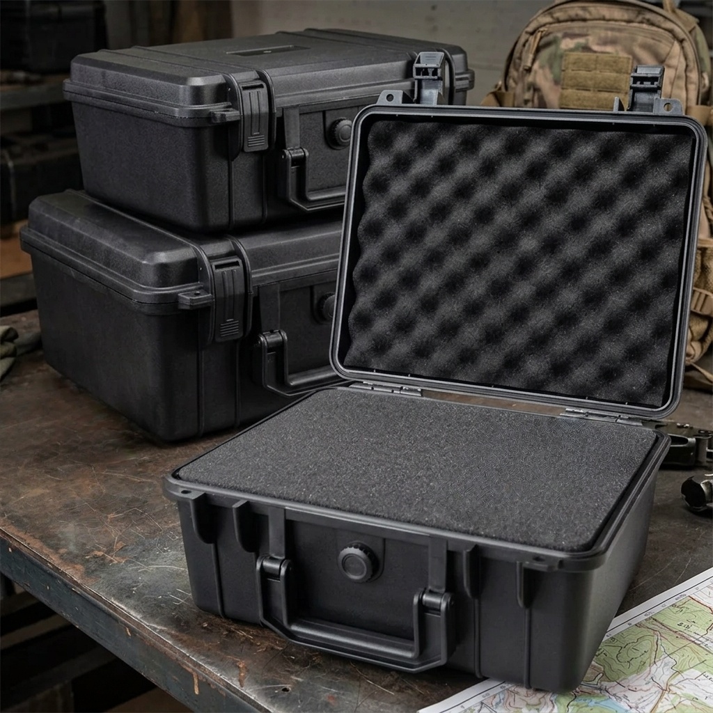 Fish Finder Case - ハードシェル防水オーガナイザーボックス、ハードウェアアクセサリーや機器用のポータブル耐衝撃ツールボックス