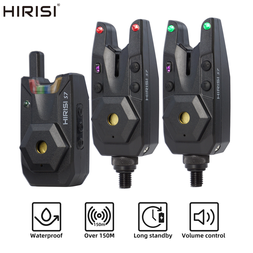 Bite Alarm - ヒリシ鯉釣りアラームセット防水バイトアラームインジケーター鯉釣りタックル1+2セットS7釣りアクセサリー