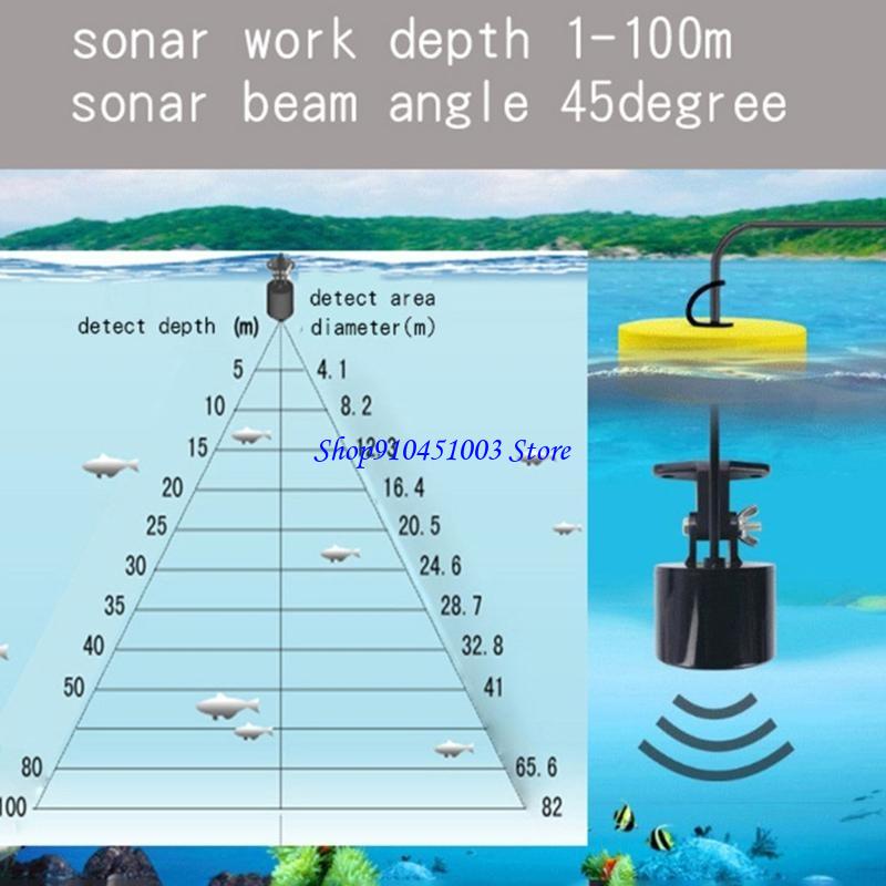 Fish Finder Portable - 77hcポータブルソナーフィッシュファインダーハンドヘルドフィッシュサウンダーソナーアラームセンサー魚の豊かな読み出し魚のアラーム
