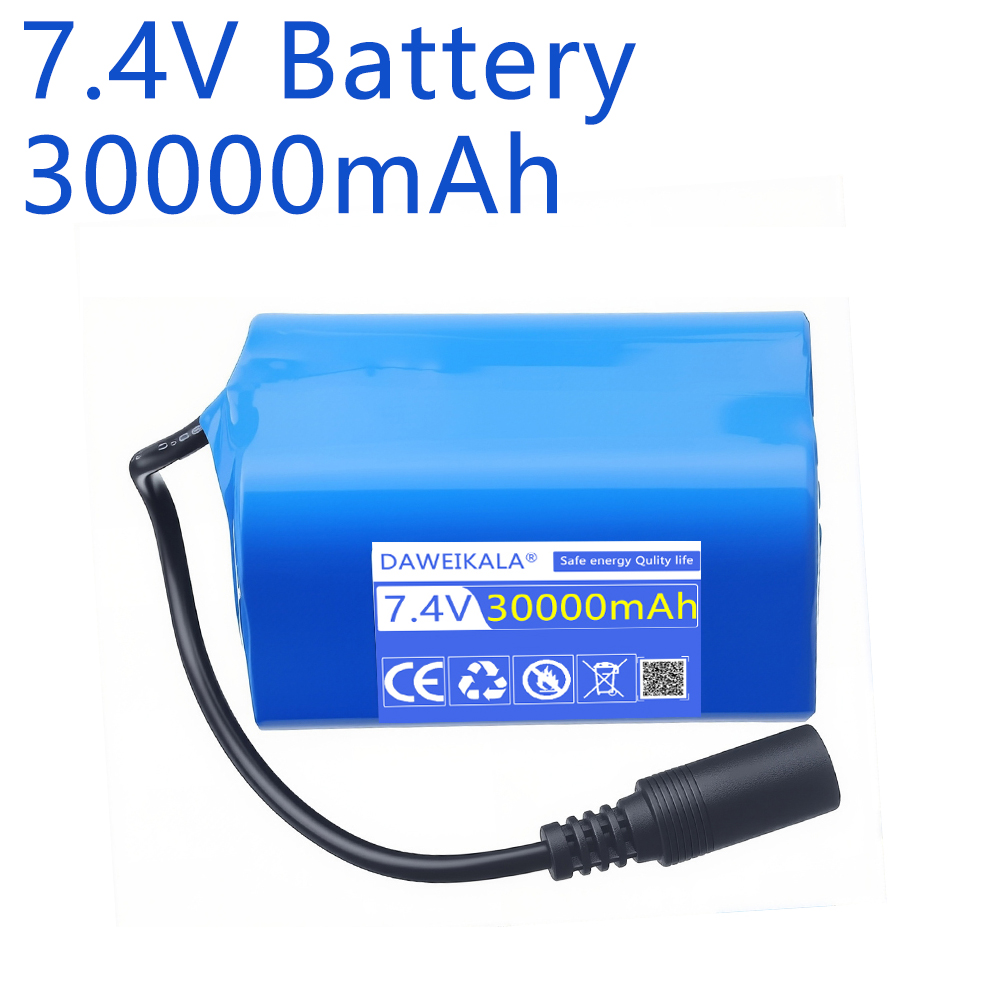 Fish Finder Charger - 7.4V 30000mAh バッテリー USB 充電器付き T188