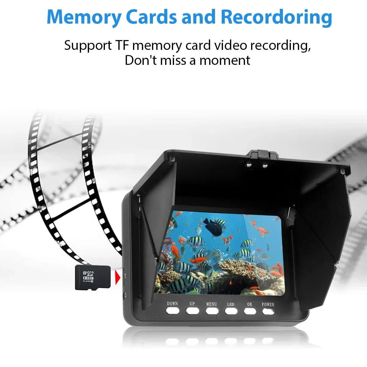 魚群探知機 5.0 インチ Lcd ディスプレイ水中釣りカメ - Fishing Camera のレビューと価格