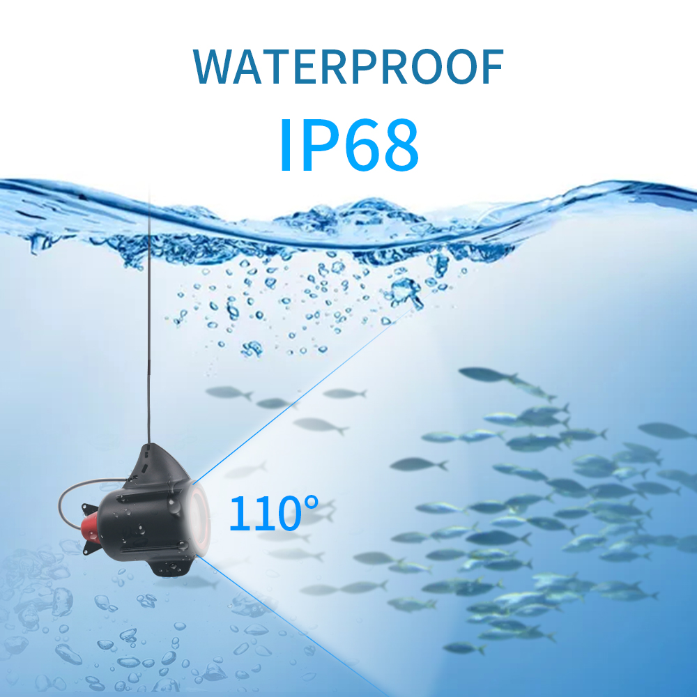 水中氷釣りカメラ、魚群探知機、LED魚群探知機、タックルアク - Fish Finder Cable のレビューと価格