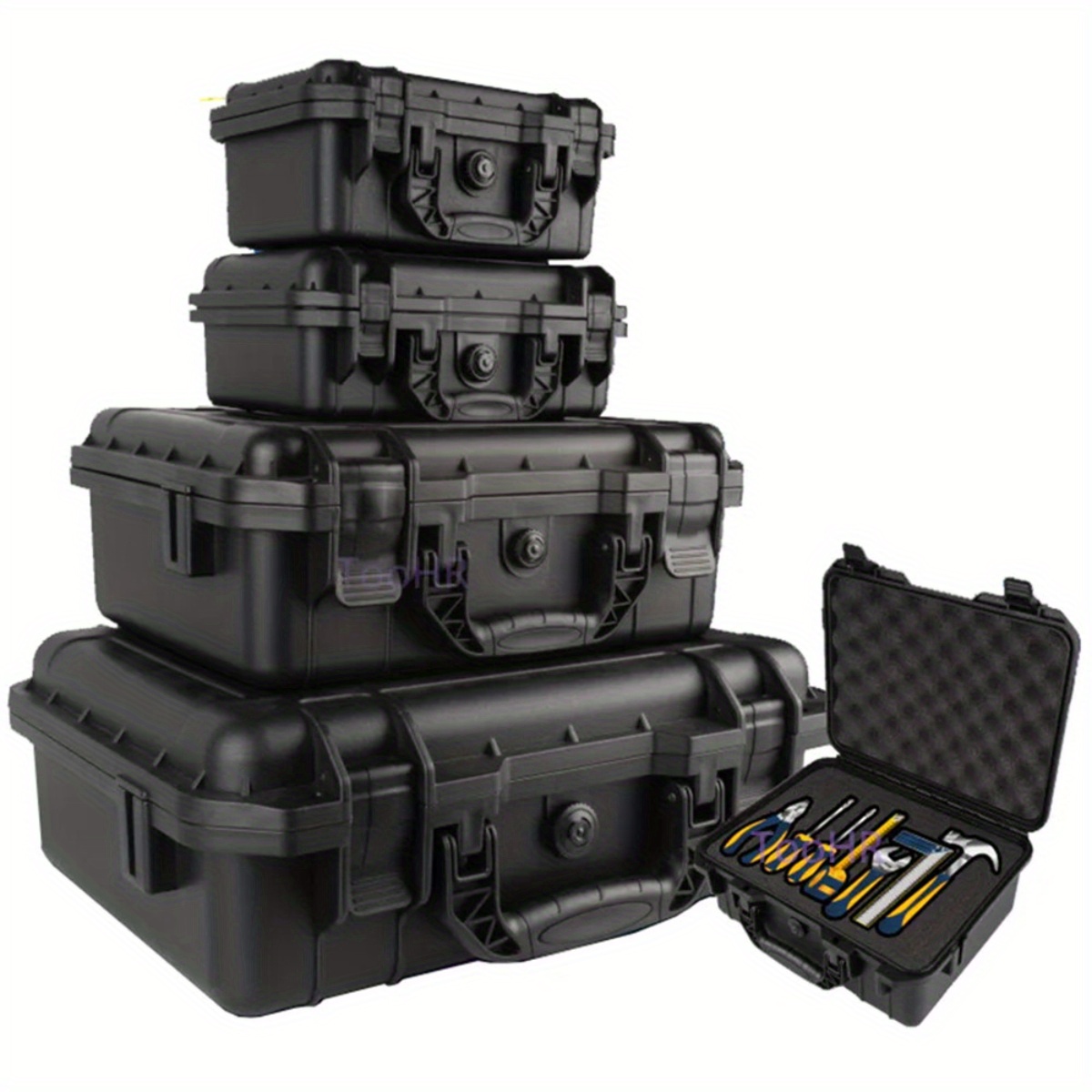 1pc 防水ハードキャリーケースバッグツールケースとプレカッ - Fish Finder Case のレビューと価格