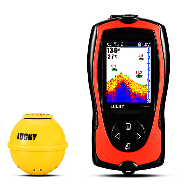 最新のお買い得！超音波ローランスカラースクリーンソナー ワイ - Fish Finder Portable のレビューと価格