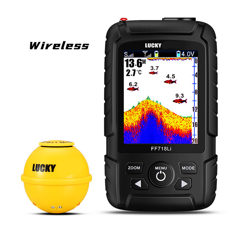 最新のお買い得！超音波ローランスカラースクリーンソナー ワイ - Fish Finder Portable のレビューと価格
