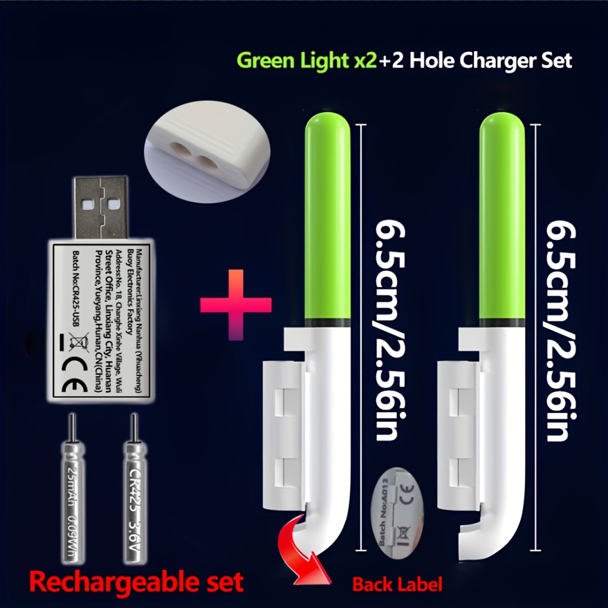 釣り用5点セット（2つのロッドティップライト+2つの充電式C - Fish Finder Charger のレビューと価格