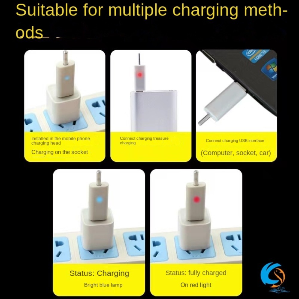夜釣りアクセサリー USB 充電器 CR425 CR322  - Fish Finder Charger のレビューと価格