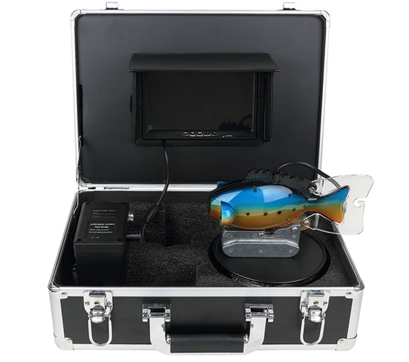 SY801 完全防水水中魚群探知機監視システム、9インチTF - Fish Finder Case のレビューと価格