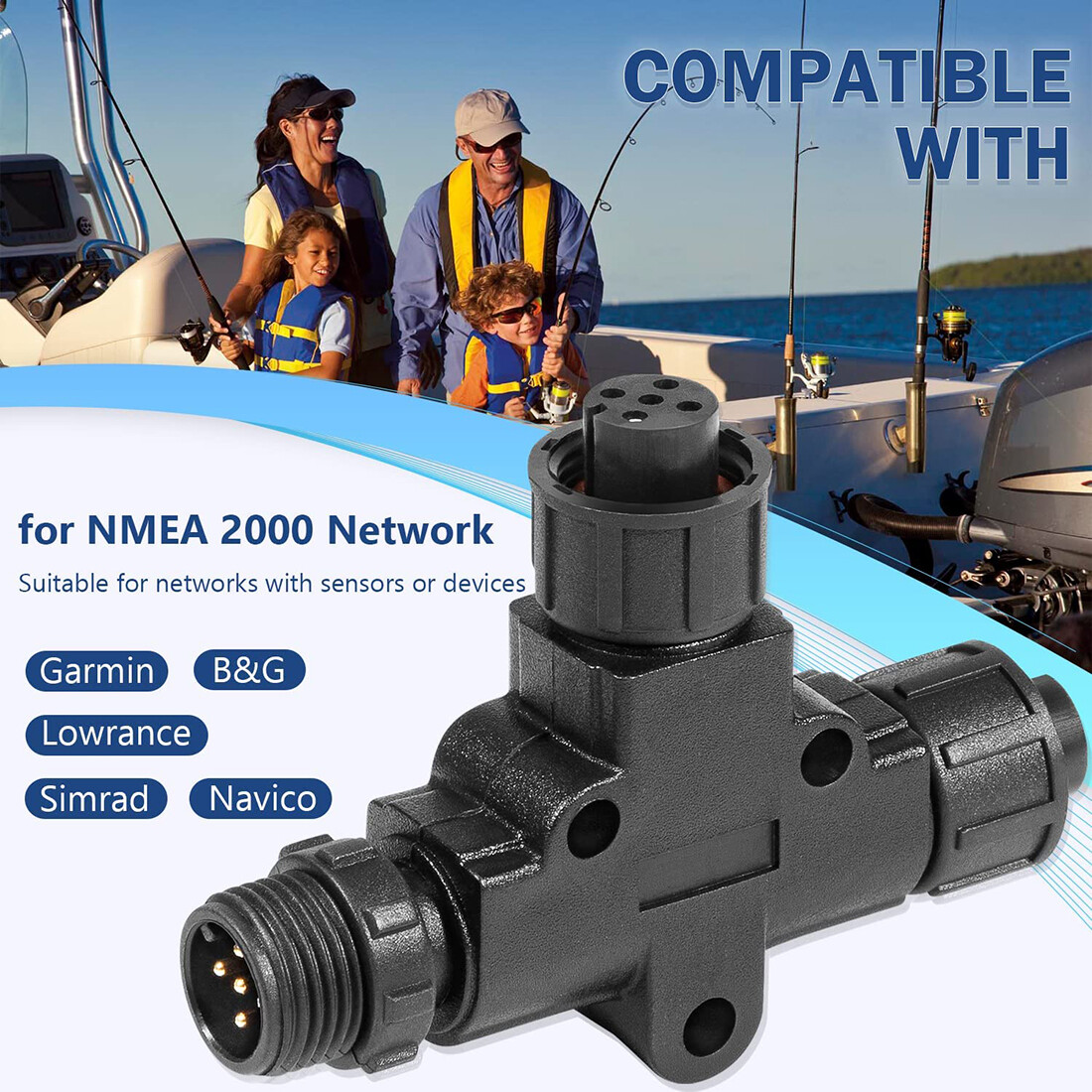 NMEA 2000 マイクロ-C T コネクタ 5 ピン N - Fish Finder Cable のレビューと価格