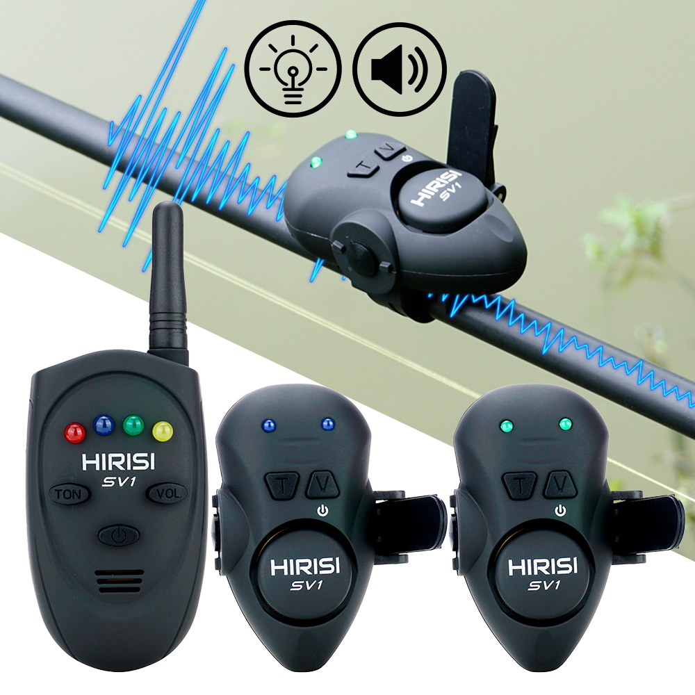 Hirisi 釣り餌アラームセットポータブルケース発光釣りバ - Bite Alarm のレビューと価格