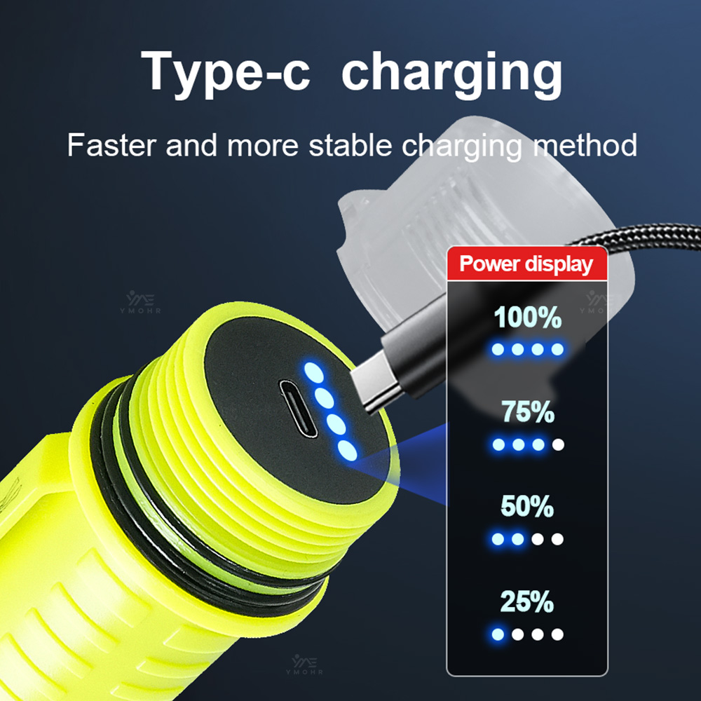 新しいポータブルプロフェッショナル LED ダイビング懐中電 - Fishing Light のレビューと価格