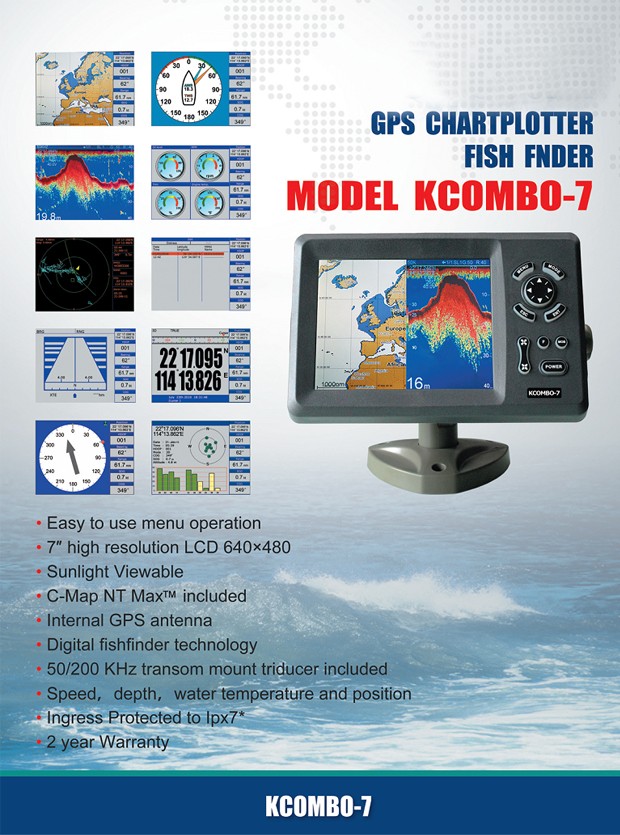 Kcombo-7 7インチ ONWA GPSプロッター/魚群 - Fish Finder Transducer のレビューと価格