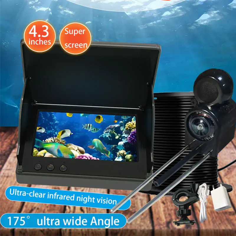 YS43A 4.3 インチ魚探知機水中魚群探知機釣りカメラ  - Fish Finder Battery のレビューと価格