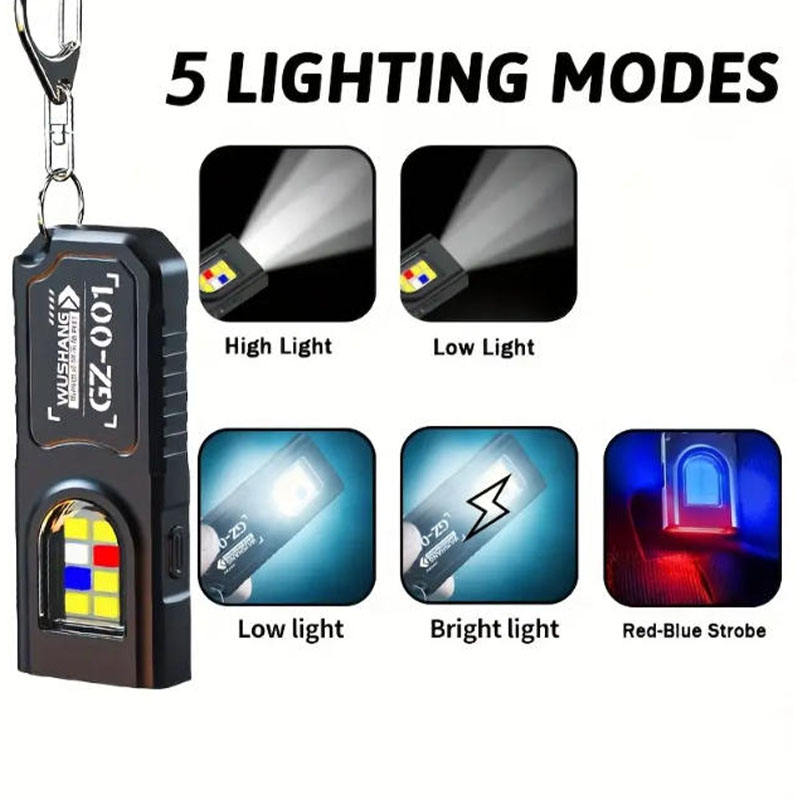 多機能キーホルダー懐中電灯 USB 充電式ミニ懐中電灯 CO - Fishing Light のレビューと価格