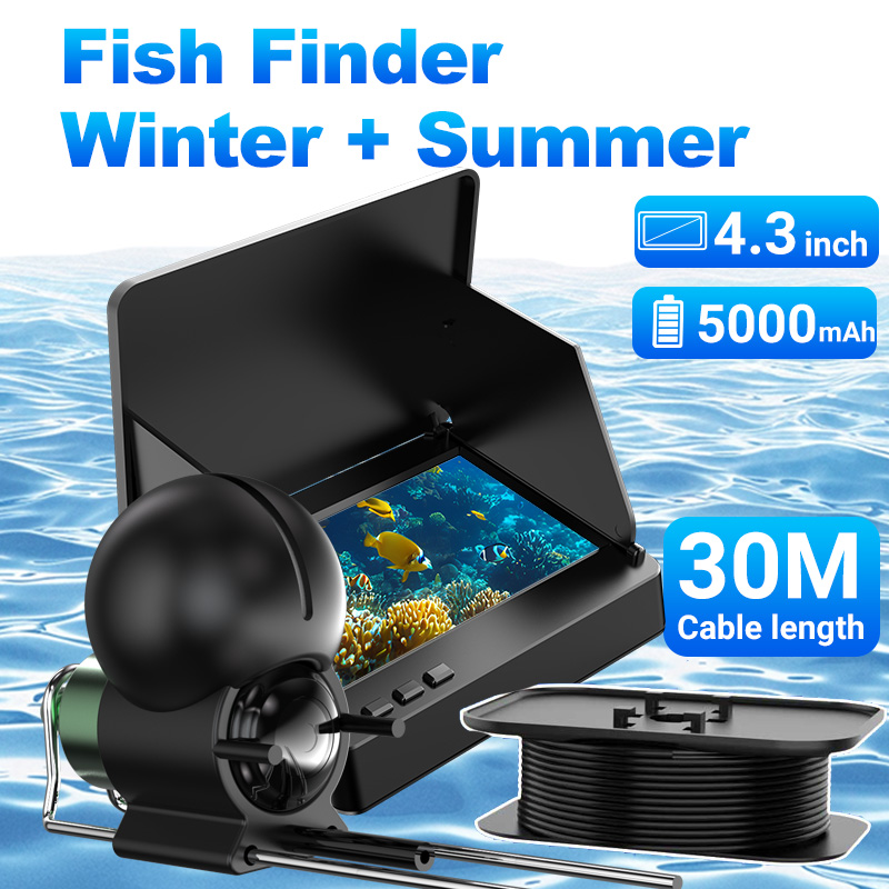 4.3インチ氷上釣りカメラ魚群探知機1080P HD水中カメ - Fishing Camera のレビューと価格