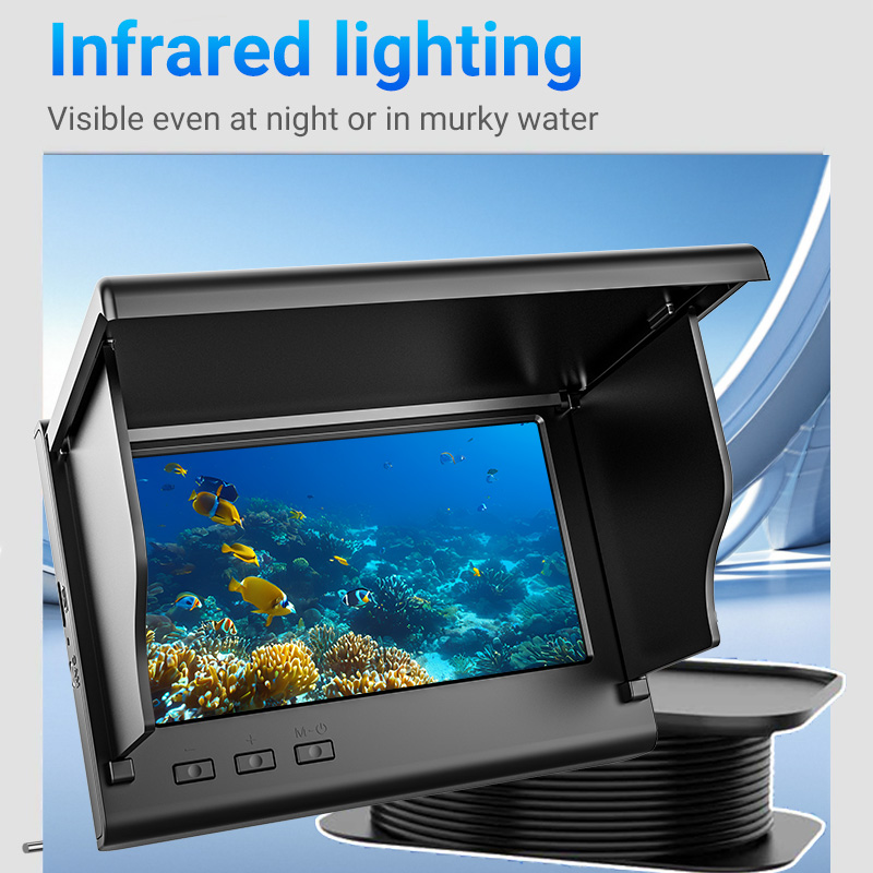 4.3インチ氷上釣りカメラ魚群探知機1080P HD水中カメ - Fishing Camera のレビューと価格