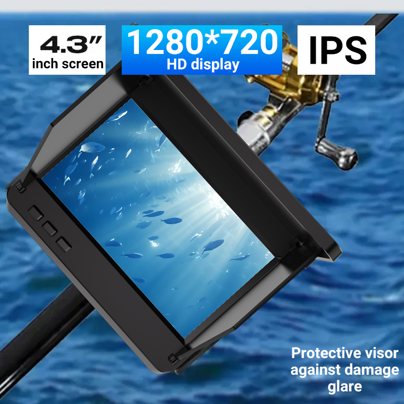 4.3インチ氷上釣りカメラ魚群探知機1080P HD水中カメ - Fishing Camera のレビューと価格